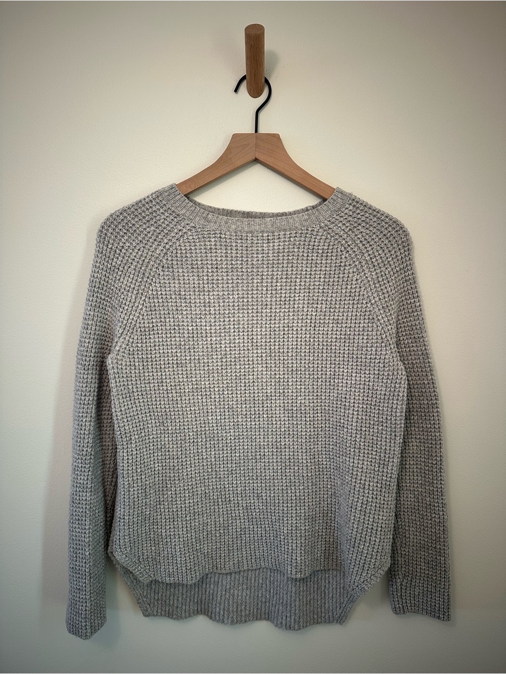 Marine Layer Merino Wool Blend Waffle Knit Fisherman Crewneck Sweater - Size S